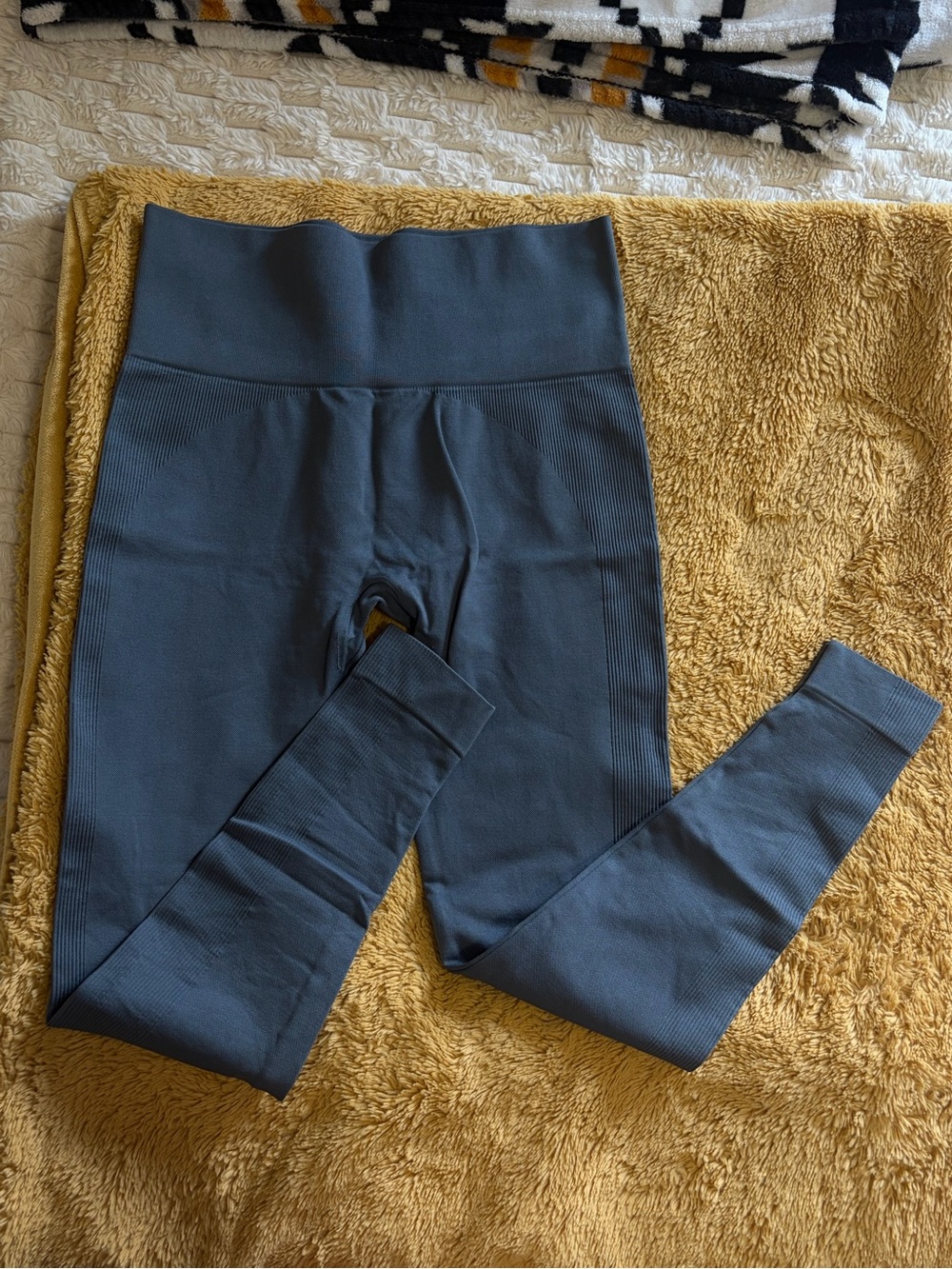 Seamless High-Waist Leggings - Slate Blue